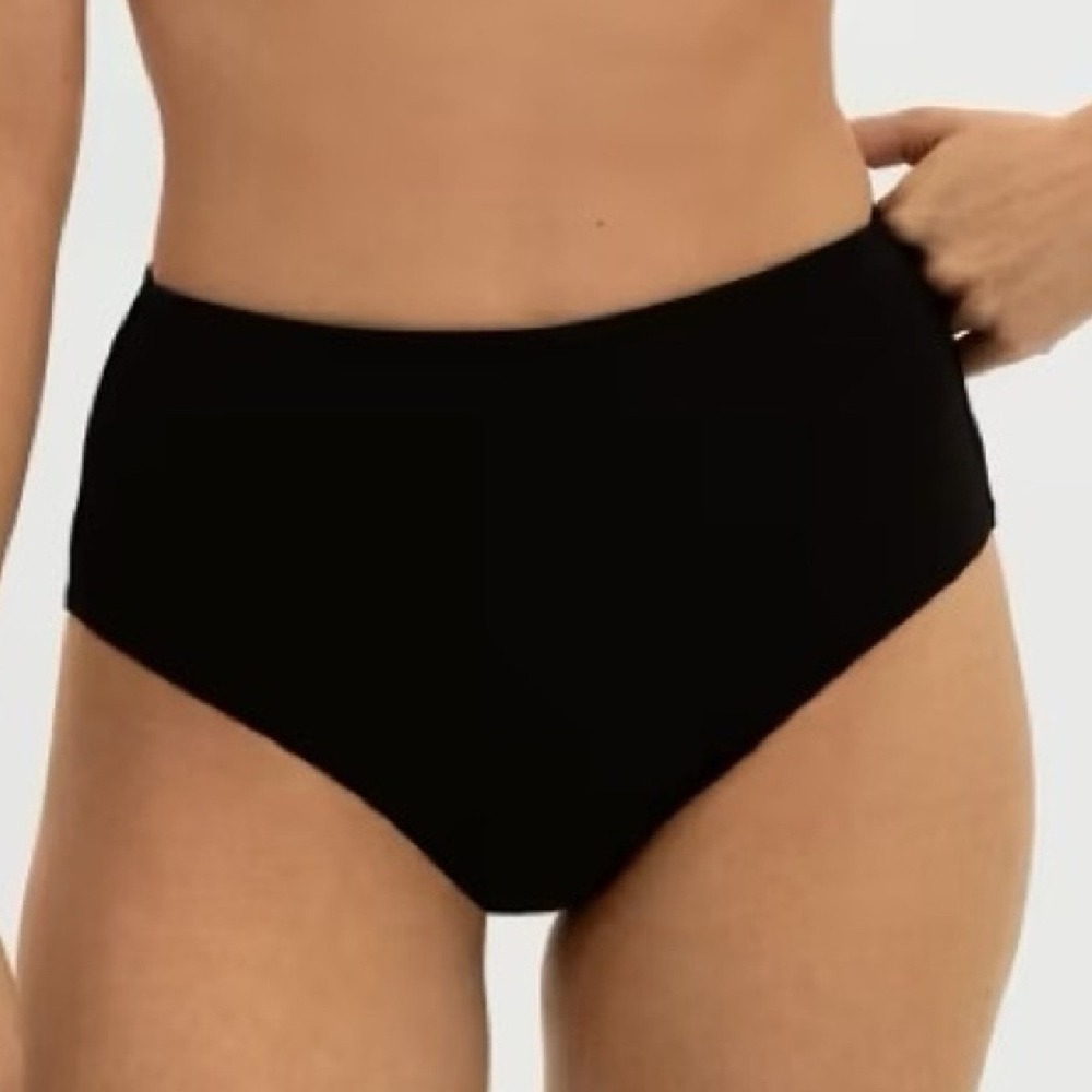 Everlane High-Waist Black Swim Bottoms